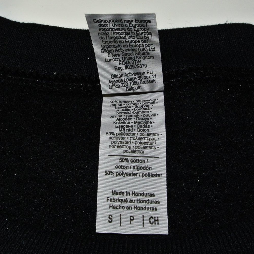 WENDY'S Hamburgers Black Sweatshirt Employee Uniform Shirt Size S Small - Picture 9 of 10